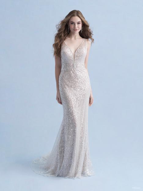 sachin and babi light blue dress 2023 Disney Fairy Tale Weddings Collection from Allure Bridals main image 0