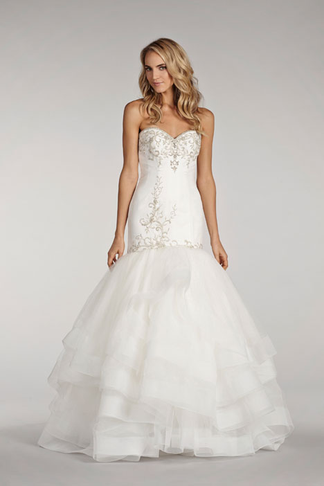 slim fit dress slacks Sample Lazaro Marilla Wedding Dress