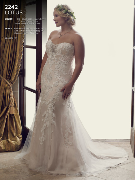 Lotus (#2242) gown from the 2016 Casablanca Bridal collection, as seen on dressfinder.ca