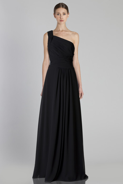 monique lhuillier black bridesmaid dress 450100 Bridesmaids by Lhuillier: Bridesmaids Color:Vintage Rose Premium satin formal gown Betsey Johnson Pink Lace back zipper Made in