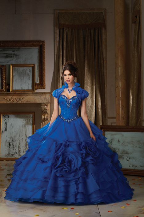 89105 jacket royal Prom Dress by Morilee Vizcaya The