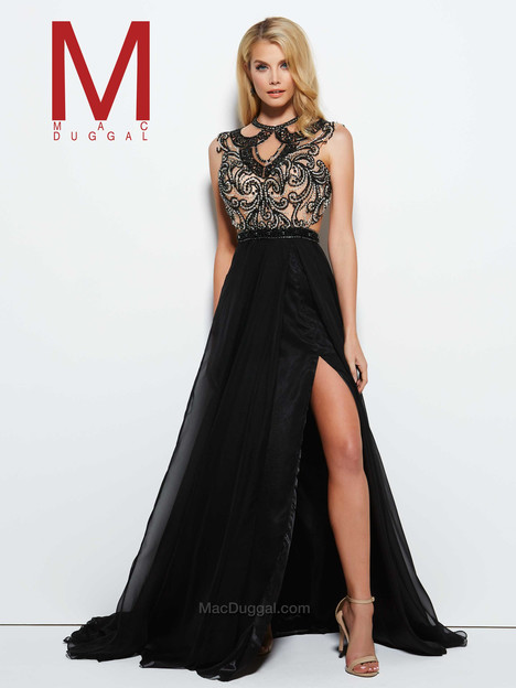 blue dress for baby girl Empire-Waist Backless Sequin Long Prom Dress by Aleta main image 1