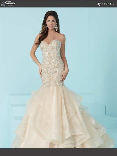 sachin and babi light blue dress A Line Backless Lace Long Champagne Prom Dress, Backless Lace Champagn –  abcprom main image 1