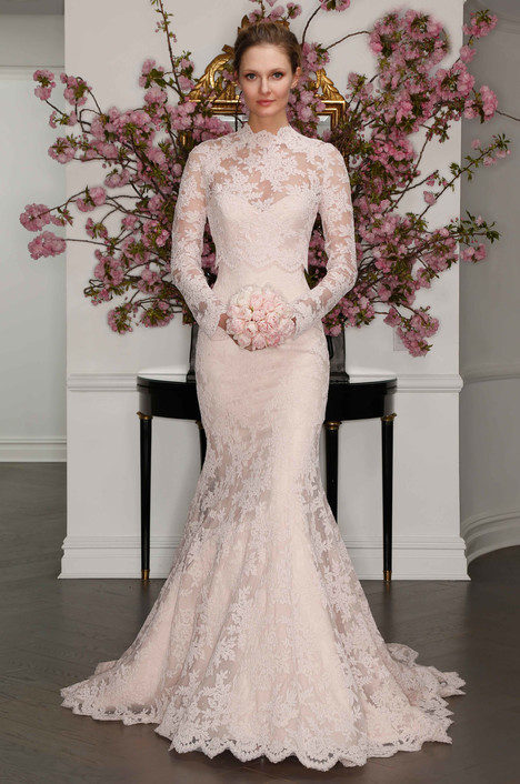 lace overlay white dress Glamorous Ivory Long Sleeve Lace Wedding Dress with Removable Chiffon –  SHARONSAID main image 1