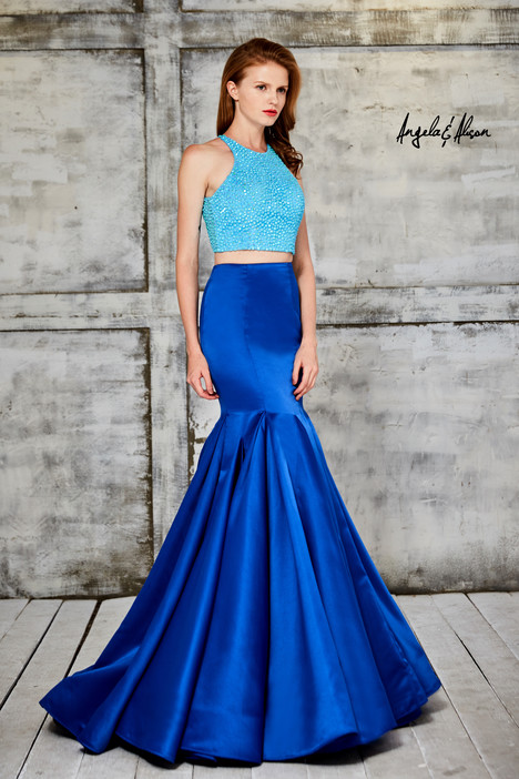 royal blue and turquoise dresses