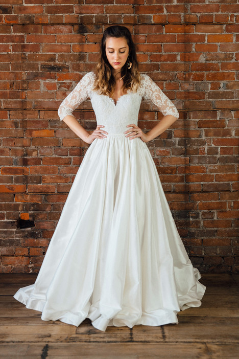 sage wedding dress