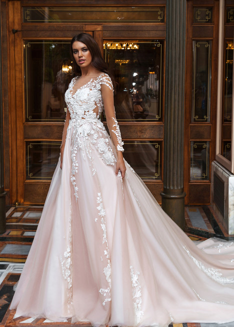 OSTTY - Ostty Luxury White Wedding Dress Long Sleeve Ball Gown Crystal  Dresses OS855 $1,399.99