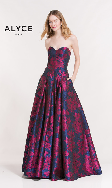 open lace back dress Alyce Paris 6547 – Prom Forever main image 1
