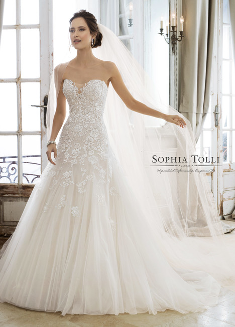 sophia tolli a line wedding dress