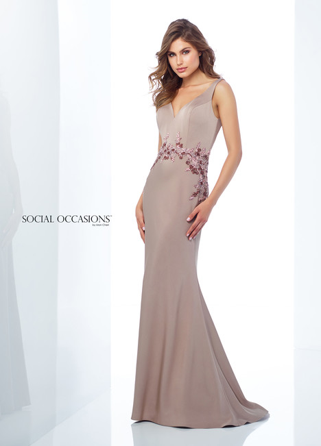 mocha mother of the bride dress