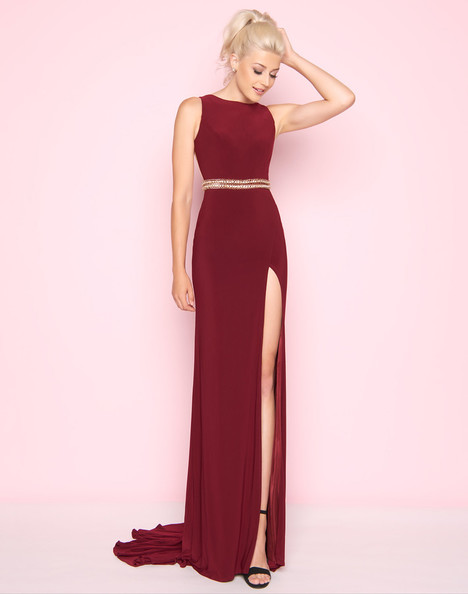 mac duggal burgundy dress