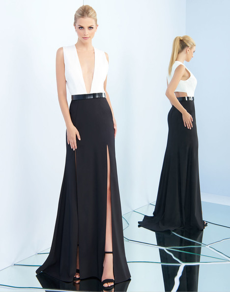 25869i Black White Prom Dress by Ieena Duggal The Dressfinder the US Canada