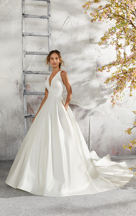 Laurie (#5684) gown from the 2018 Morilee Bridal collection, as seen on dressfinder.ca