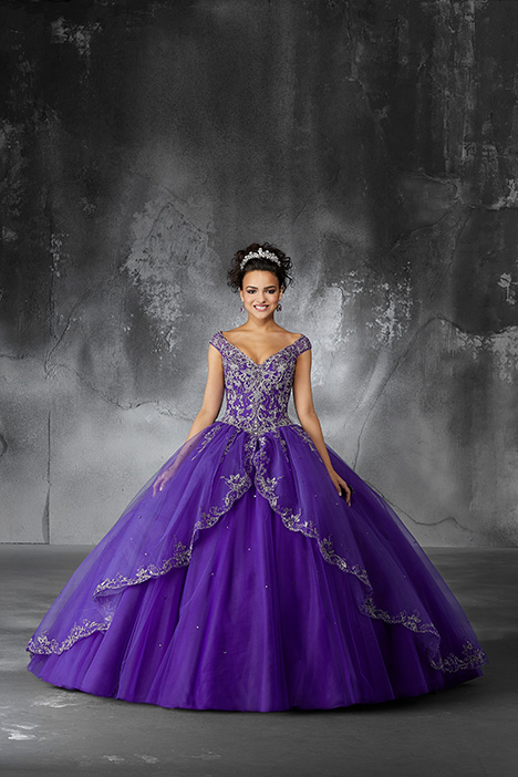 deep purple gown