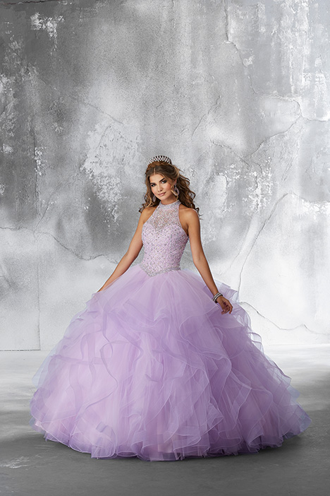 Elegant Girls Silk Smocked Dress in Light Purple