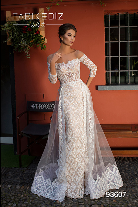 93607 Wedding Dress By Tarik Ediz White The Dressfinder Canada