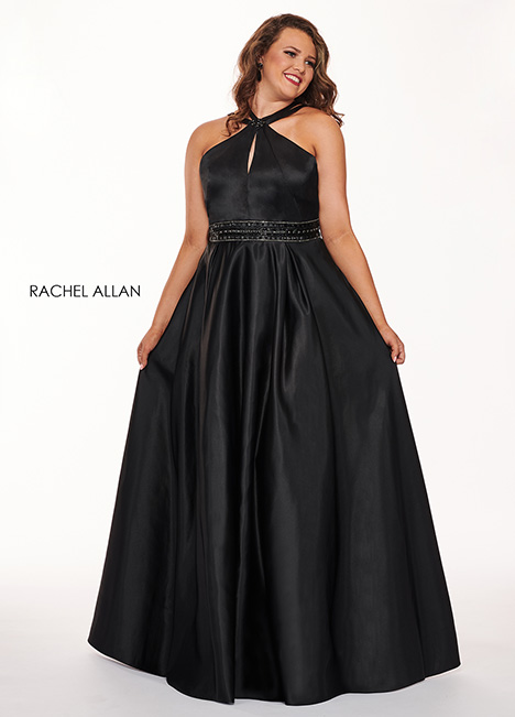 6674 black Prom Dress by Rachel Allan Curves The Dressfinder the US Canada