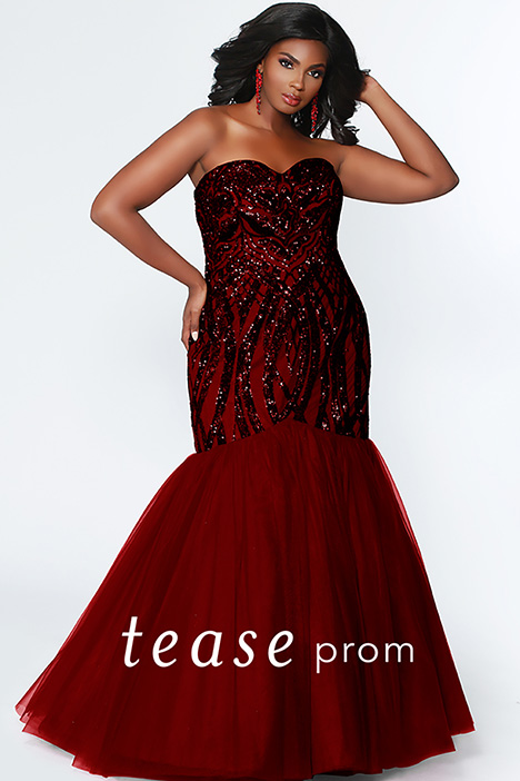 cranberry prom dress